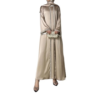 ชุดอาบายาแขนยาวมุสลิมสำหรับผู้หญิงเสื้อผ้าอิสลาม thobe/thawb - Product Image 1