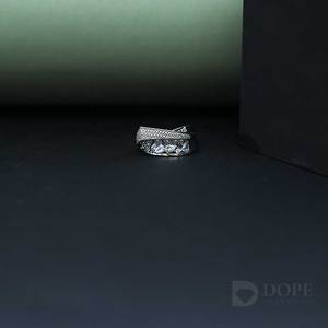 แหวนเพชรโมอิสหลากรูปทรงแฟนซีสำหรับผู้หญิงแหวนดีไซน์โดดเด่นสำหรับงานแต่งงานสแตนเลสสุดอินเทรนด์925เงินสเตอร์ลิง - Product Image 2