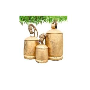 Best-Selling Luxury Metal Decor Handcrafted Vintage Detailing Brass <b>Cow</b> <b>Bells</b> Loud Resonance Antique Rustic Garden Ornaments - Product Image 4