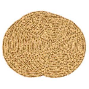 Wholesale Round Shaped Green colour <b>Beaded</b> Embroidery <b>Coasters</b> Handcrafted Beautiful Beads <b>coaster</b> From India - Product Image 6