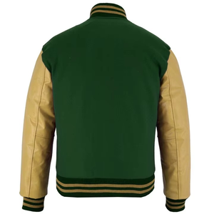 Veste universitaire en toile pour hommes de haute qualité avec col montant Option de broderie personnalisée disponible élégante et chaude pour les vêtements d'équipe scolaire - Product Image 2