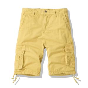 Pantalones Cortos Deportivos de Lona 100% Algodón, Diseño Holgado, Logotipo Personalizado en la Parte Delantera, Secado Rápido, Pantalones Cortos Casuales de Verano para Hombre - Product Image 1