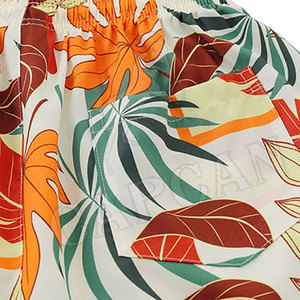 Shorts de sport pour hommes, style streetwear, en coton uni imprimé, couleurs personnalisées, séchage rapide, respirant, confortable, fermeture à cordon - Product Image 2