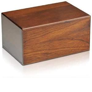 Urna de cremación funeraria para hombres y mujeres adultos, urna de madera pulida para cenizas de hombres y mujeres - Product Image 1