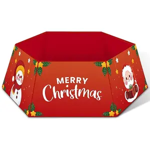 COLLAR ROJO DE ÁRBOL DE NAVIDAD DECORATIVO PARA EL HOGAR DE LA MEJOR CALIDAD COLLAR DE ÁRBOL DE NAVIDAD IMPRESO COLLAR DE ÁRBOL DE NAVIDAD DE METAL - Product Image 3