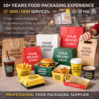 Solution d'emballage pour la restauration rapide écologique personnalisée |   Sacs en papier, boîtes à hamburgers, boîtes à emporter et gobelets avec logo HONPAK