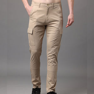 กางเกงวอร์มขายาวผู้ชาย กางเกงวอร์มขากว้างทรงตรงลำลอง ผ้าแคนวาส มีกระเป๋า กางเกงจ็อกเกอร์ กางเกงออกกำลังกาย - Product Image 6