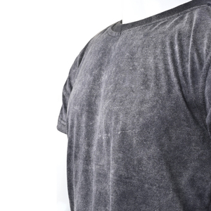 T-shirt 100% coton pour homme, coupe ample, léger, vintage, design dégradé, impression numérique respirante, lavage à l'acide personnalisé - Product Image 4