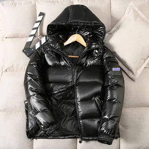 2025 brevet personnalisé luxe sport hommes veste d'hiver haute brillant imperméable bouffant bulle épaississement nouveau réversible - Product Image 4