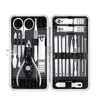 Nouveauté : Ensemble de coupe-ongles luxueux en acier inoxydable, kits de manucure et pédicure, ciseaux, outils de beauté, modèle CARONIA