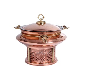 Weddings Parties <b>Buffet</b> <b>Food</b> <b>Warmer</b> Catering Equipment Brass Chafing Dish Gold Plated Customized Metal Chafing Dish - Product Image 4