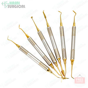 Juego de Instrumentos dentales, 6 piezas, punto chapado, relleno compuesto, escalador dental - Product Image 6