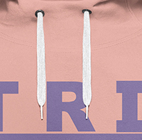 Sudadera con capucha unisex de lana de dos tonos de invierno de alta calidad Rosa bebé para moda teñida Lisa bordada personalizada buen precio - Product Image 5