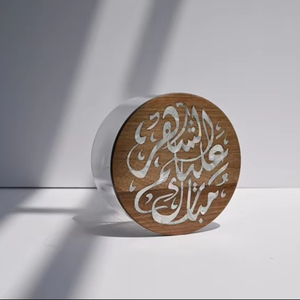 Acrylic Gifting Box with Natural Wood and MOP Top Ideal for Home Decor or Event Gift <b>Sets</b> - Product Image 1