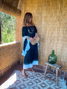 Novedades de Verano 2023, Ropa de Moda para Mujer, Vestido Largo Informal Bohemio con Estampado Floral, Vestido Maxi con Hombros Descubiertos, Estilo Boho Chic - Product Image 3