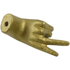 Crochet mural décoratif en métal pour suspendre vêtements, manteaux, chapeaux et clés – Design artisanal - Product Image 2