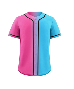 Blank Baseball Jersey for Men Casual Button <b>Down</b> Shirts Short Sleeve Active Team Sports Uniform - Product Image 5