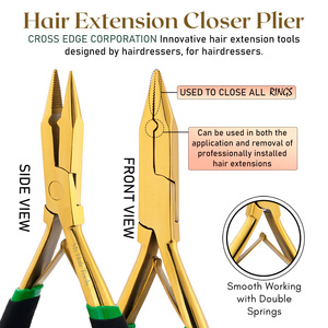 My Hair Tools Kit avec Microbead Extension Closer and Remover Plier Micro Link Pull Hook Hir Parting Ring Ring Stainless Steel - Product Image 3