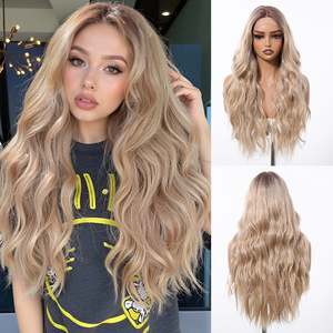 Adalynn-DWY High Quality Synthetic HD Lace Front Small Cap Glueless Brown Body Wave Pre-Plucked <b>Wig</b> for Women <b>Afro</b> Transparent - Product Image 2