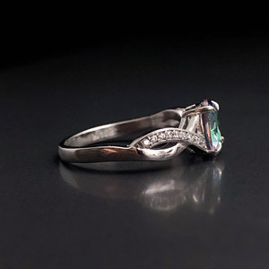 Bague Femme Topaze Mystique Naturelle Avec Argent Sterling 925 Fait à la Main Article Unique Cadeau Spécial Pour Occasion Et Festival À Venir. - Product Image 5