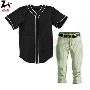 Uniformes de Béisbol de Poliéster de Alta Calidad con Estampado por Transferencia de Calor, Pantalones y Camisetas Personalizadas con Nombre/Número del Equipo, Conjunto Transpirable Personalizado - Product Image 5