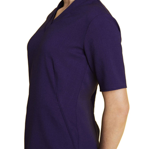 Ensemble de blouses d'hôpital pour femmes, uniformes de travail en tricot pour salon de beauté, spa, personnalisable, haute qualité - Product Image 2