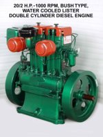 Moteur diesel multicylindre à faible régime REEJA, refroidi par eau, type Lister, 4 temps, 6-24 CV, certifié ISO, pour machines d'ingénierie