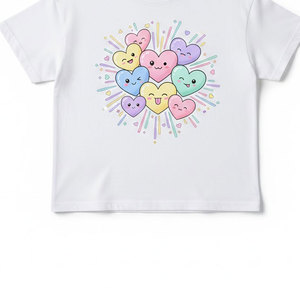 Camiseta de Algodón 100% Tejida y Transpirable para Niños, Manga Corta, Cuello Redondo, Ecológica, Informal, para el Día a Día, Juegos y Uniformes Escolares - Product Image 3