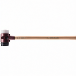 SIMPLEX Superplastic White/Rubber Black Marteau de démolition en hickory à dureté moyenne, diamètre de la tête 100 mm, longueur 1000 mm, marque HALDER - Product Image 3