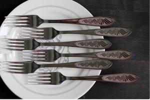 Ensemble de fourchettes en acier inoxydable en argenterie fini avec un design élégant parfait pour l'utilisation de couverts de restaurant et d'hôtel - Product Image 6