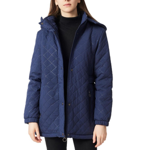 Customizable Women's Puffer Breathable Jacket 100% Polyester Filling Genuine Leather Shell Waterproof Windproof Winter Outdoor - Product Image 1