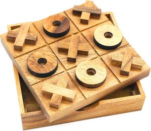 Cadeau unique pour enfants classique famille amusant jeu de société Tic Tac Toe jeu avec Xs et Os Casse-tête stratégie divertissement intérieur - Product Image 5