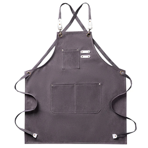 2025 maison toile coton tablier imprimé coton tablier pour griller barbecue tablier Logo personnalisé - Product Image 5