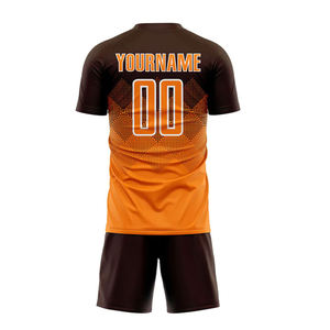 Uniforme de fútbol del equipo escolar de los hombres traje de poliéster cómodo flexible completo con camiseta de fútbol de estilo juvenil - Product Image 3