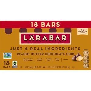 Barras de Chocolate con Mantequilla de Maní Larabar, con Frutas y Nueces, Sin Gluten y Veganas, 28.8 oz, 18 Unidades - Product Image 3