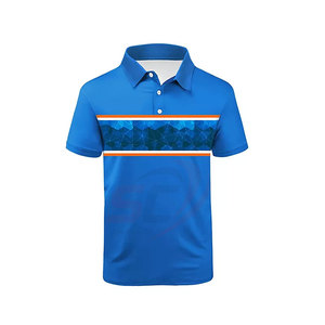 ชุดลำลองสำหรับผู้ชายเสื้อโปโลผ้าถักลายผ้าโพลีเอสเตอร์ - Product Image 5