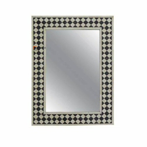 Fancy Color Bone Inlay Frame Modern Decorative Eco-Friendly <b>Lightweight</b> Wall Hanging <b>Mirror</b> with Reasonable Price From India - Product Image 1