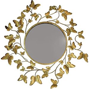Good Selling Iron <b>Mirror</b> Art <b>Irregular</b> Circular Living Room Metal Frame Wall <b>Mirror</b> Decor Christmas Vintage Luxury Space Casual - Product Image 1