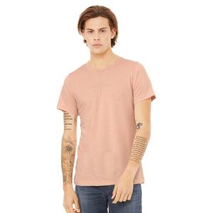 Bella + Canvas Hombres Unisex Elegante Jersey de manga corta Cuello redondo Camiseta 100% Algodón Digital Impreso O-cuello BC3001 - Product Image 1