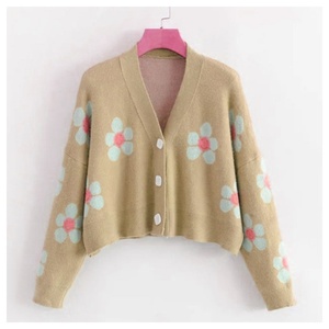 Suéter Cárdigan de Retazos Colorido para Invierno, Decorado con Bordado, Tejido de Punto, Colores Personalizados, Secado Rápido y Transpirable - Product Image 4