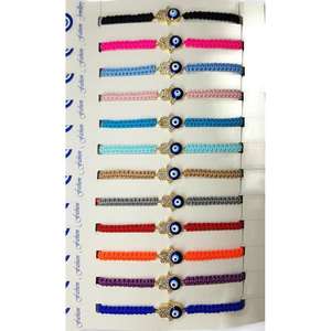 Pulseras de macromos de colores surtidos Pedido mínimo 12 piezas Pulseras de macromos con dijes de moda - Product Image 2