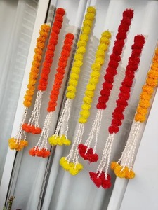 Marigold Guirlande Diwali Décor Mariage Décorations De Noël Fleurs Artificielles Rajnigandha Fleurs Guirlande Fleur Tube Rose - Product Image 3