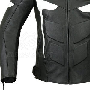 Blouson en cuir pour homme, style motard, course moto, blouson de moto en cuir pour homme - Product Image 4