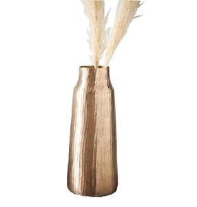 Florero de hierro hecho a mano con acabado dorado moderno al por mayor, decoración de boda con logotipo personalizado para el hogar y el hotel, tendencia reciente - Product Image 2