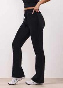 Sudadera con capucha de lana para mujer y pantalones Jogger a juego, conjunto de mezcla de algodón grueso suave, traje informal cálido para salón de invierno - Product Image 3