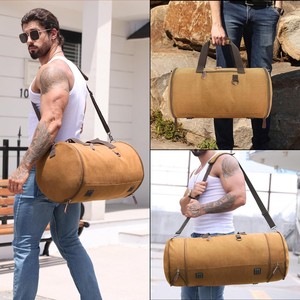 Handmade Luxury Cotton Canvas Duffle Bag <b>Large</b> Capacity Lightweight Travel Luggage Zipper Closure for Men <b>Women</b> for Travel - Product Image 6