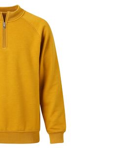 Sudadera de manga raglán para hombre, con cremallera de un cuarto, de forro polar, cálida, informal, de invierno, suave, mezcla de algodón, cómoda, para uso diario, OEM personalizado - Product Image 3