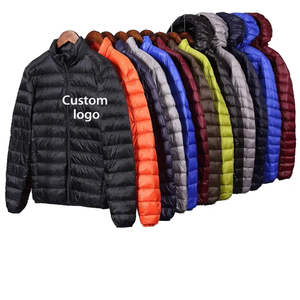 Veste d'hiver matelassée pour homme de haute qualité, col montant en toile, imperméable, séchage rapide, logo frontal - Product Image 4