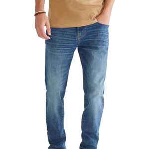 Jeans en denim noir pour hommes, taille plus, logo personnalisé, tendance streetwear 2024, pantalon de mode, vente en gros - Product Image 6