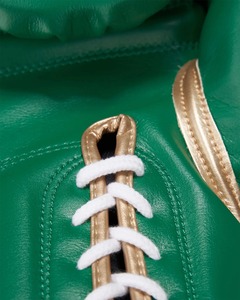 Green Color Custom Branding Boxing Training Gloves Breathable Lightweight Professional <b>Foam</b> <b>Padding</b> Punching Gloves - Product Image 4